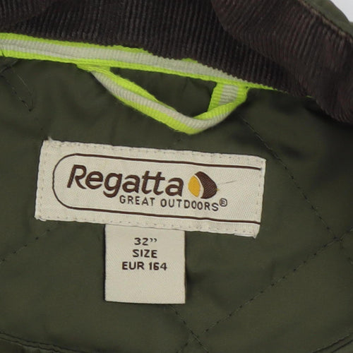Regatta Green Quilted Jacket, Size 36, Unisex Outdoor Wear