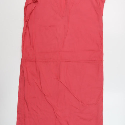 Bench Women's Pink Red Polyester Shift Dress Size S