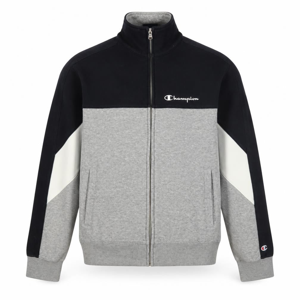 Front view of Champion Men's Grey Basic Jacket, size S, - Casual Style