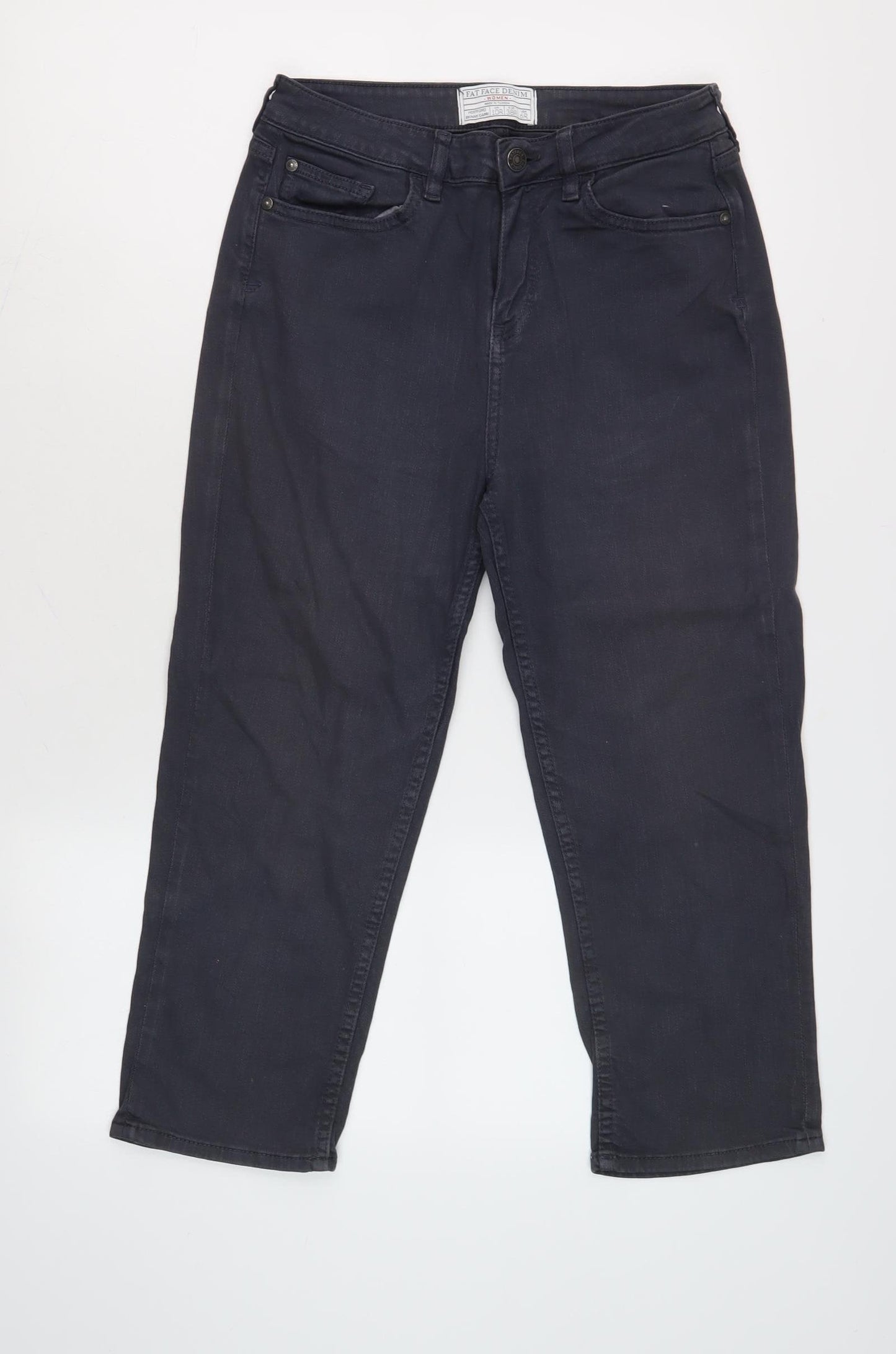Fat Face Women's Blue Capri Jeans Size 10 Skinny Fit