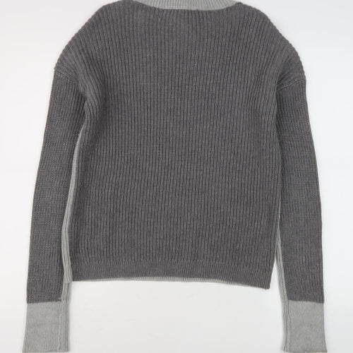 Tommy Hilfiger Men’s Grey Mock Neck Pullover Jumper - S