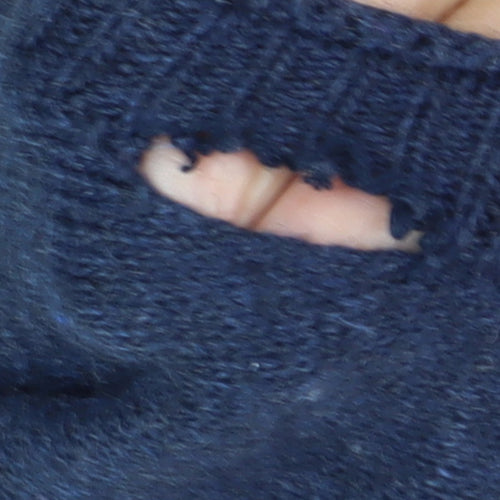 White Stuff Women's Blue Heart Jumper, Size 8, Casual Style
