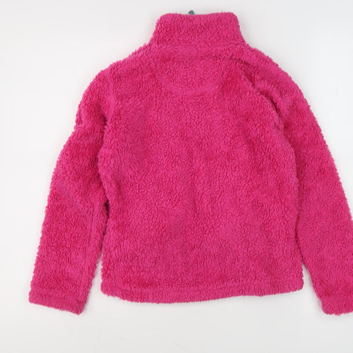 Gelert Girls Pink Fleece Hoodie 11-12 Yrs 1/4 Zip Outdoor Hiking