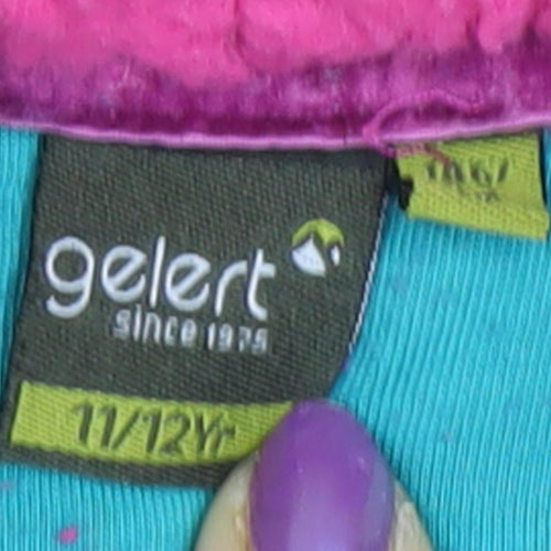Gelert Girls Pink Fleece Hoodie 11-12 Yrs 1/4 Zip Outdoor Hiking