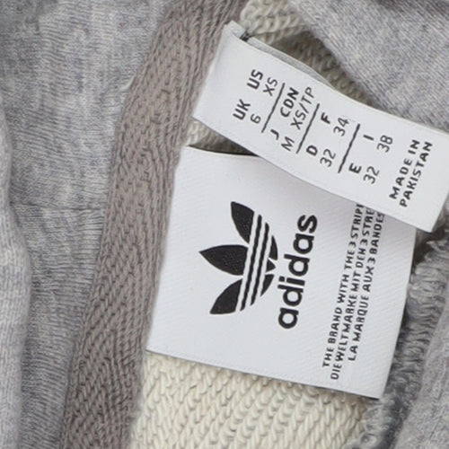 Adidas Women's Grey Pullover Hoodie XS