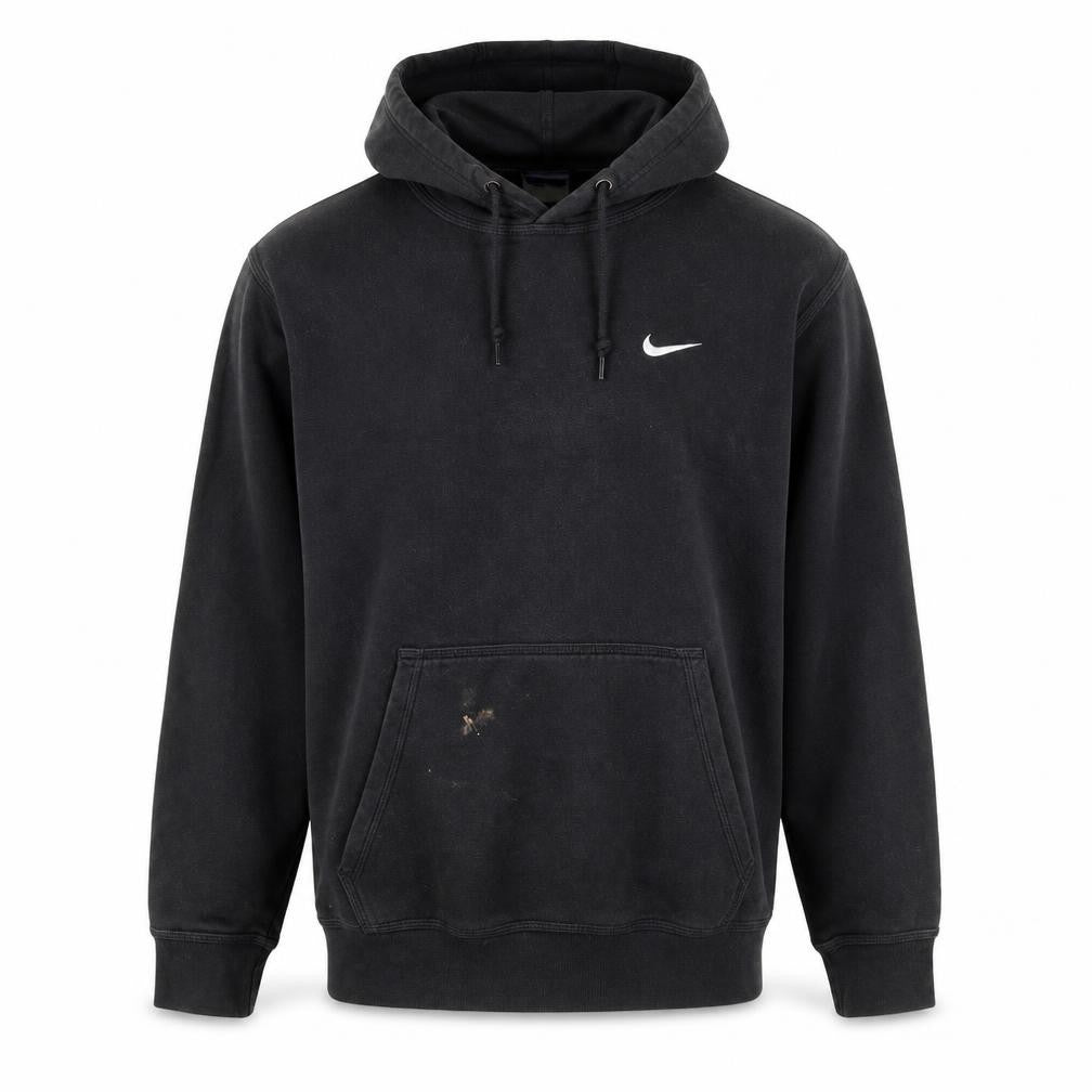 Front view of Nike Men's Black M Pullover Hoodie with Logo