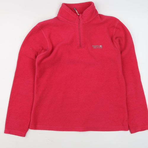 Regatta Women's Red Fleece Pullover Sweatshirt Size 10