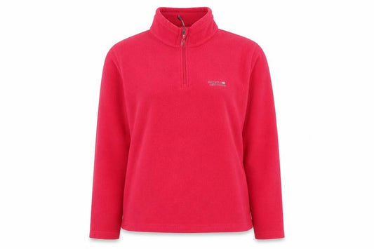 Front view of Regatta Women's Red Fleece Pullover Sweatshirt, size 10
