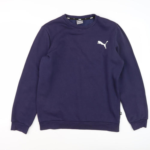 Puma Men's Blue Pullover Sweatshirt - S