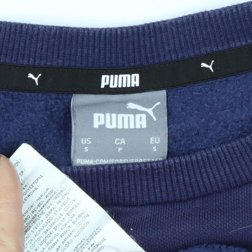 Puma Men's Blue Pullover Sweatshirt - S