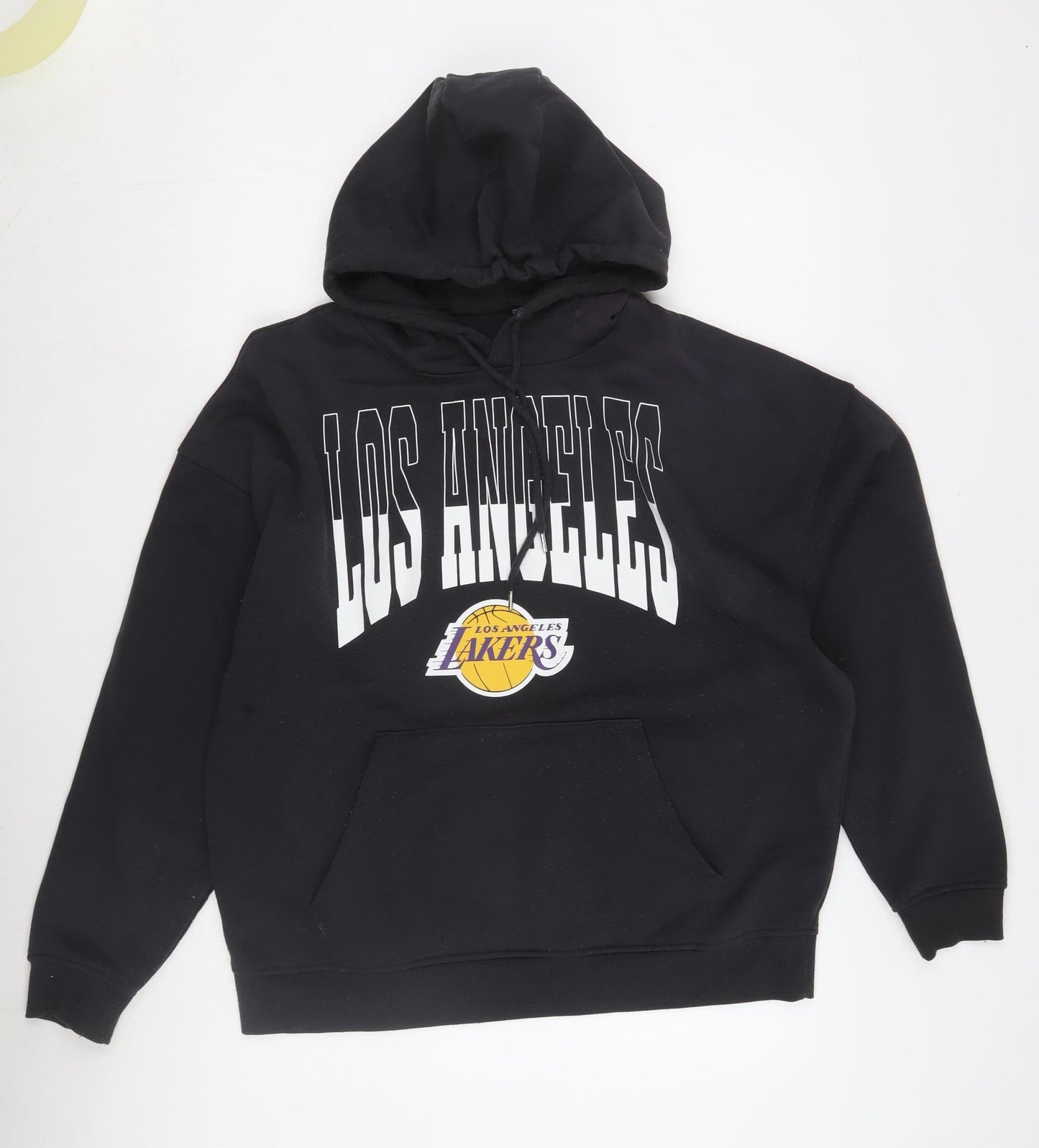 NBA Men's Black S Pullover Hoodie with Logo