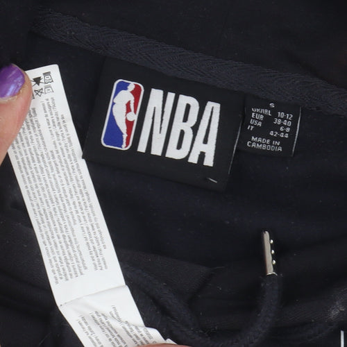 NBA Men's Black S Pullover Hoodie with Logo