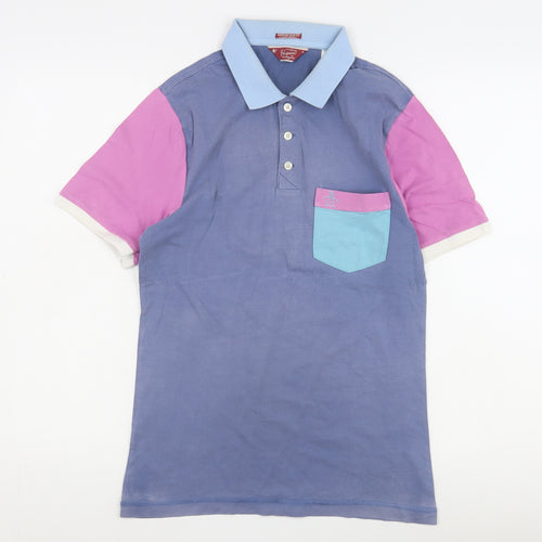 Original Penguin Men's Blue Colourblock Polo Shirt
