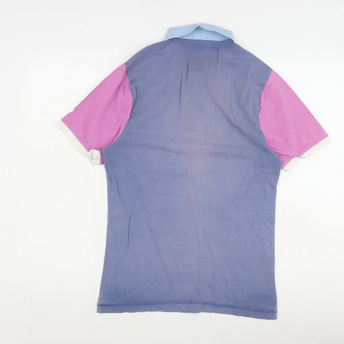 Original Penguin Men's Blue Colourblock Polo Shirt