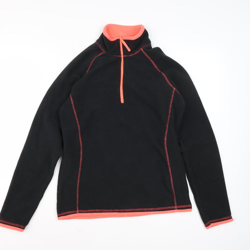 Mountain Warehouse Women's Black Sweatshirt, Size 8, Zip