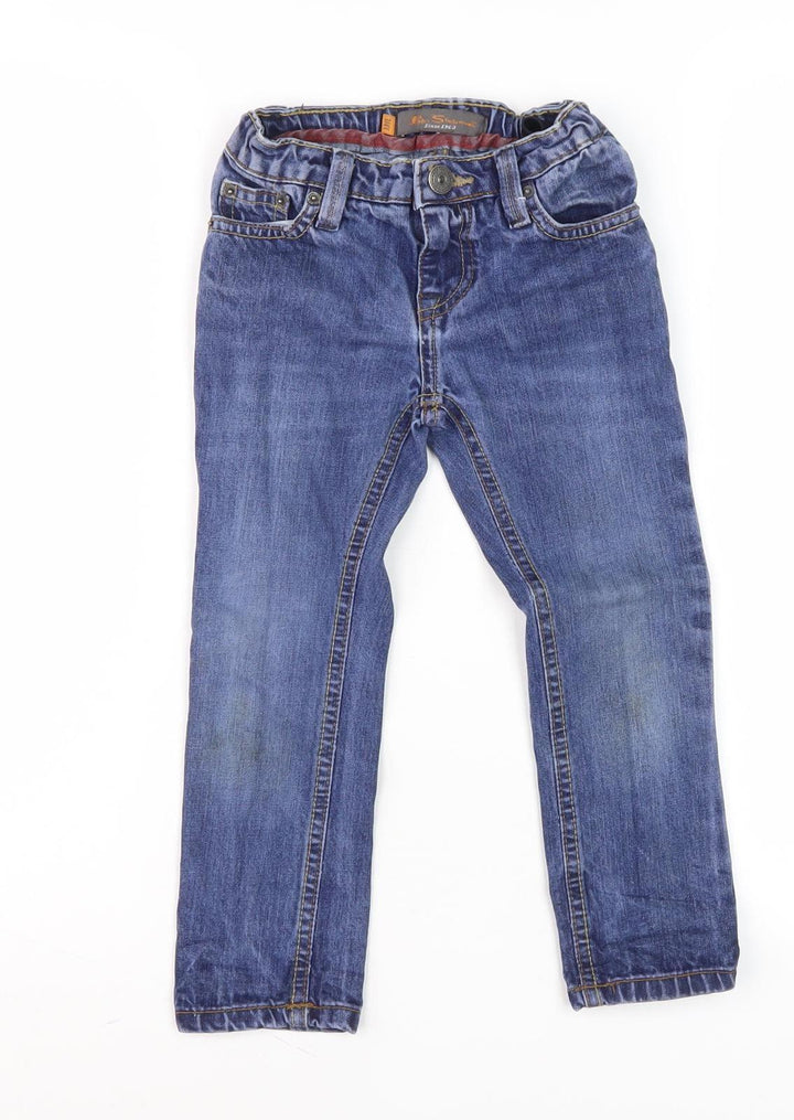 Ben Sherman Boys Blue Straight Denim Jeans