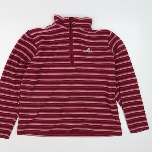 Craghoppers Women's Red Striped Sweatshirt Size 14