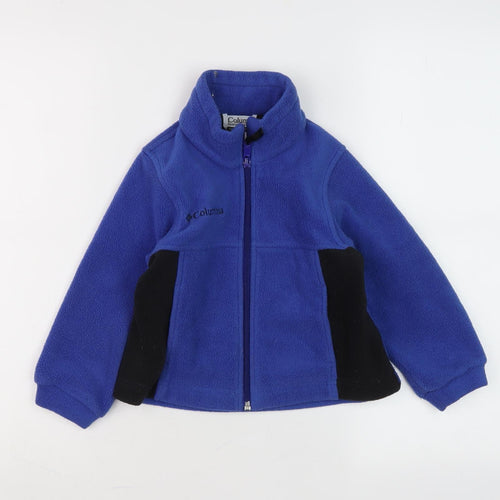 Columbia Boys Blue Fleece Jacket, Size 4, Regular Fit