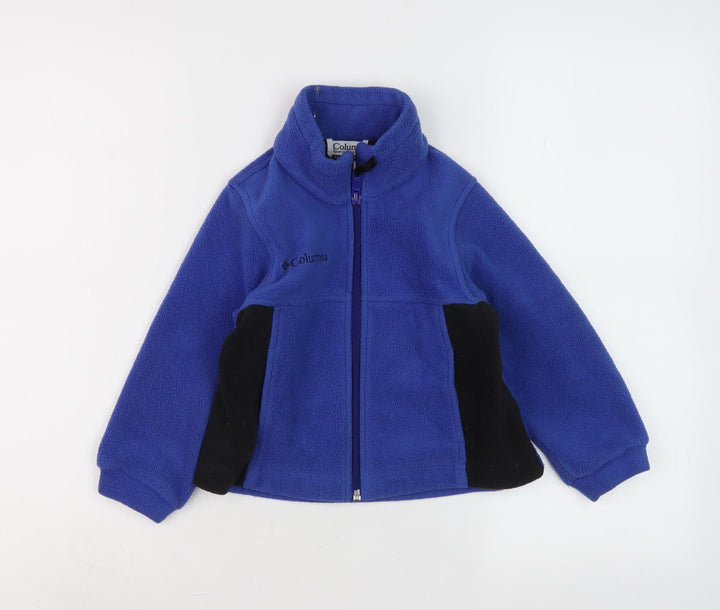 Columbia Boys Blue Fleece Jacket, Size 4, Regular Fit