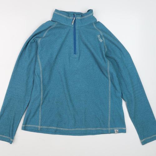 Regatta Women's Blue Sweatshirt, Size 12, 1/4 Zip