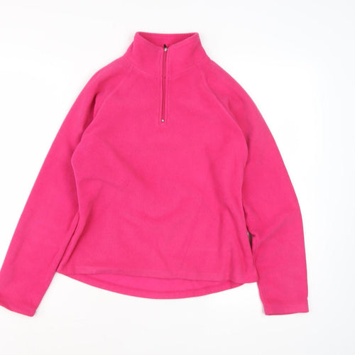 Champion Women's Pink Fleece Pullover Sweatshirt S