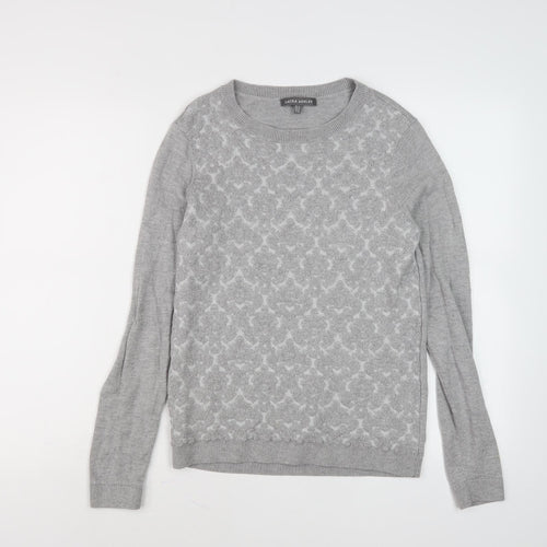 Laura Ashley Women's Grey Pullover Jumper Size 10