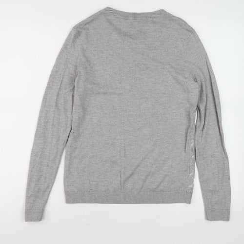 Laura Ashley Women's Grey Pullover Jumper Size 10