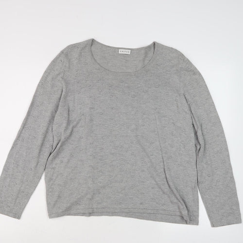 Eastex Women's Grey Jumper, Size 18, Cotton Mix