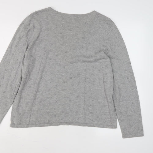 Eastex Women's Grey Jumper, Size 18, Cotton Mix