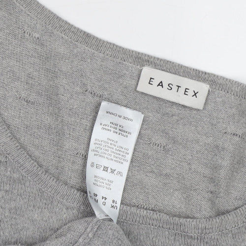 Eastex Women's Grey Jumper, Size 18, Cotton Mix