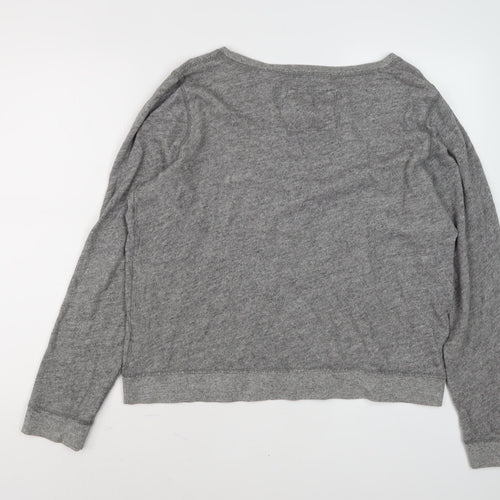 Abercrombie & Fitch Women's Grey Pullover Sweatshirt L
