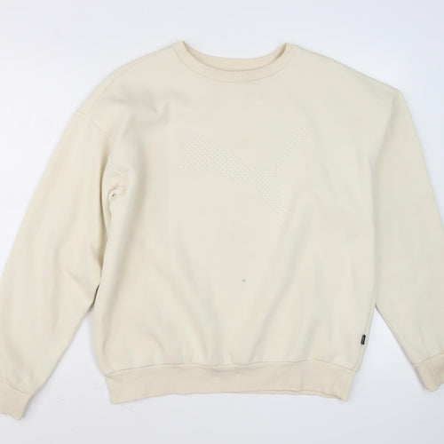Puma Women's Beige Pullover Sweatshirt Size 12