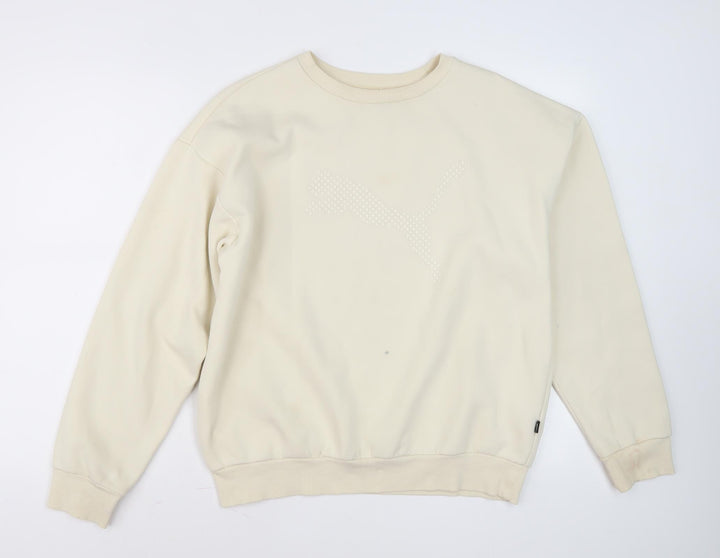 Puma Women's Beige Pullover Sweatshirt Size 12