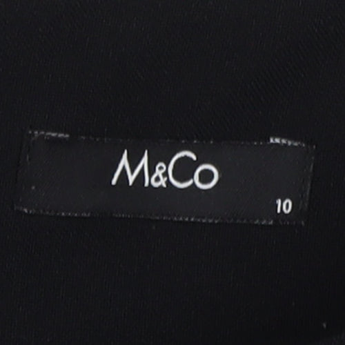 M&Co Women's Black Sleeveless Dress, Size 10