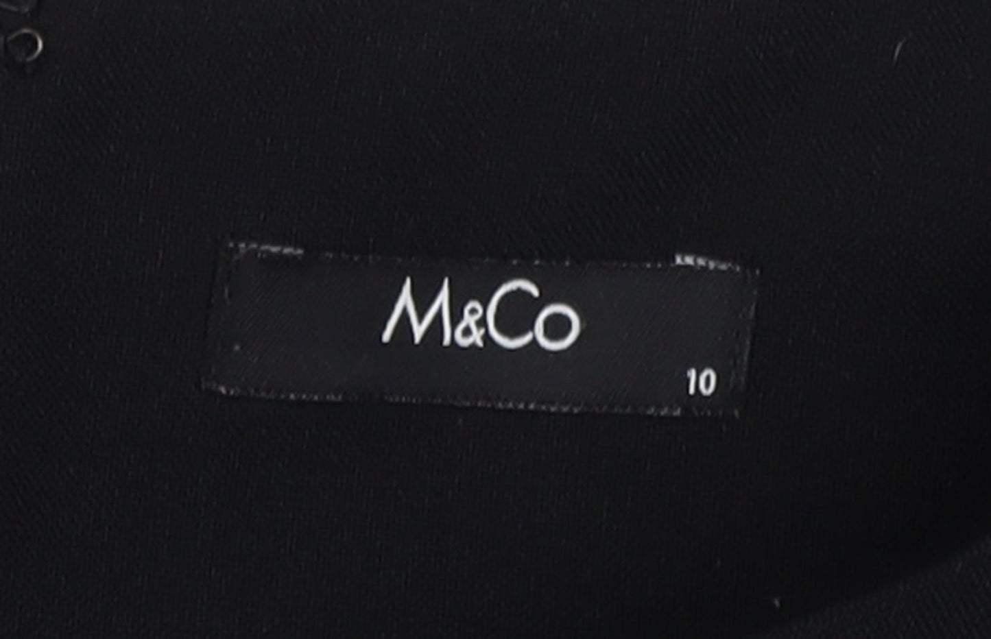 M&Co Women's Black Sleeveless Dress, Size 10