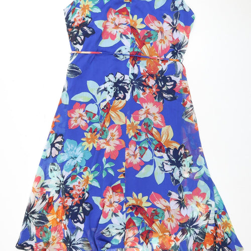 M&Co Women's Floral Dress, Size 14, Multicoloured