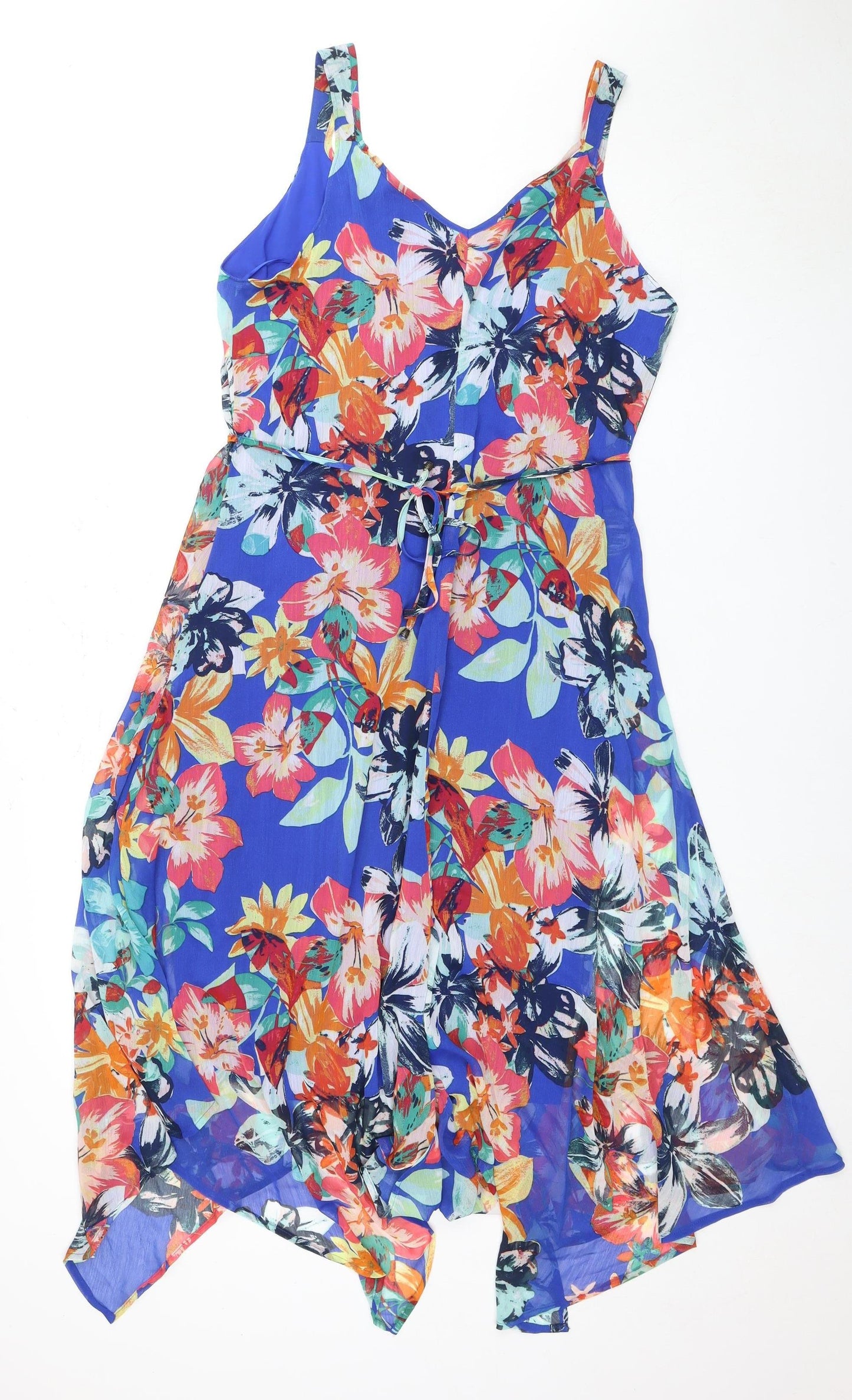 M&Co Women's Floral Dress, Size 14, Multicoloured