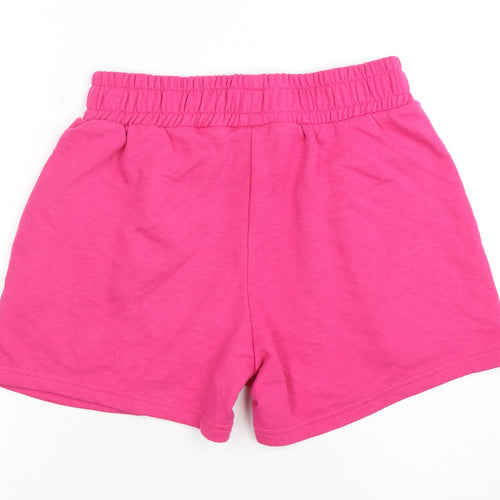 Barbie Women's Pink XS Jersey Logo Casual Shorts