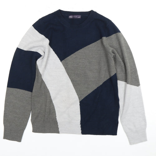 Marks and Spencer Women's Multicoloured Size 8 Pullover Jumper