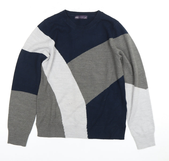 Marks and Spencer Women's Multicoloured Size 8 Pullover Jumper