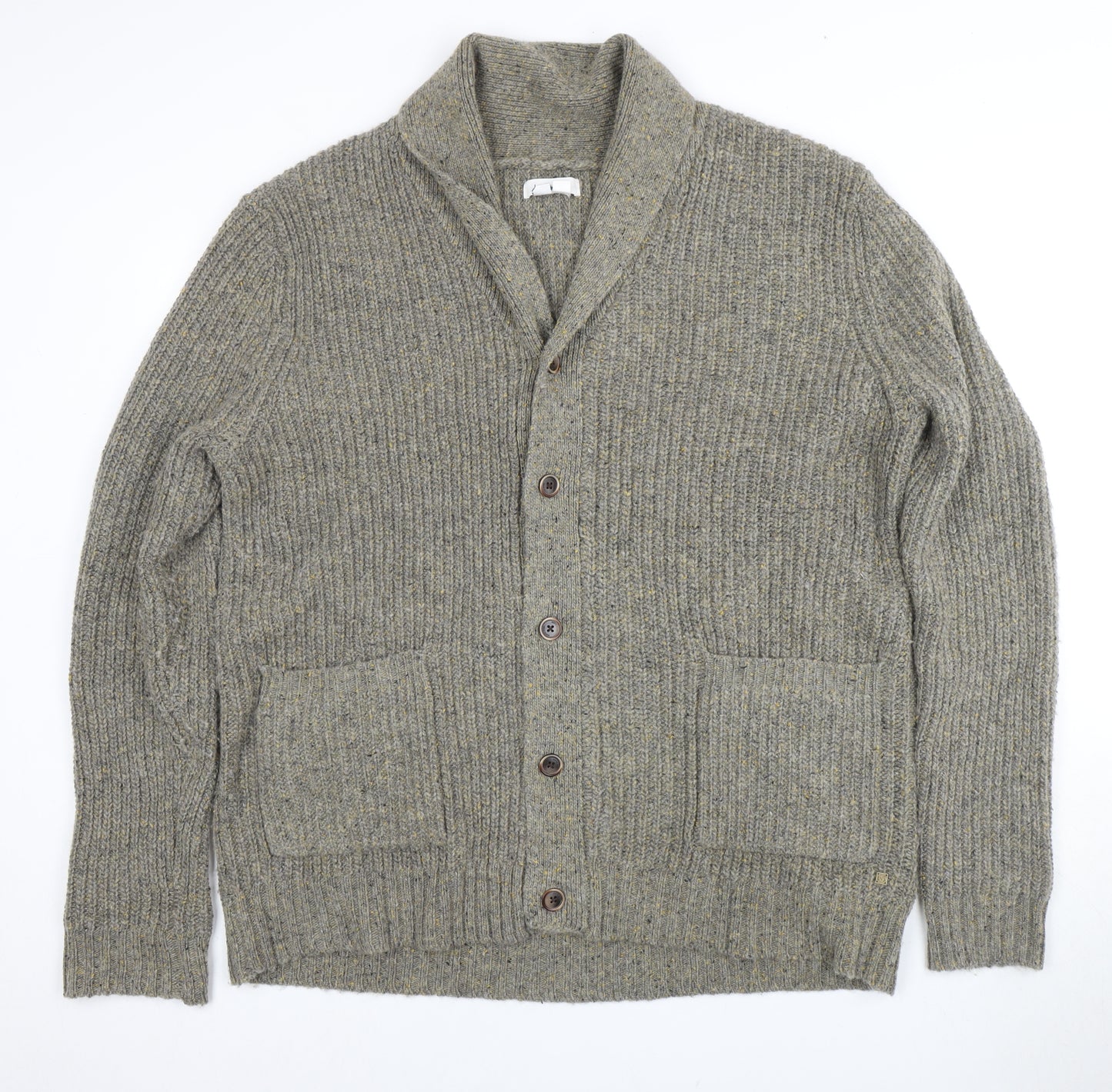 White Stuff Men's Grey XL Cardigan