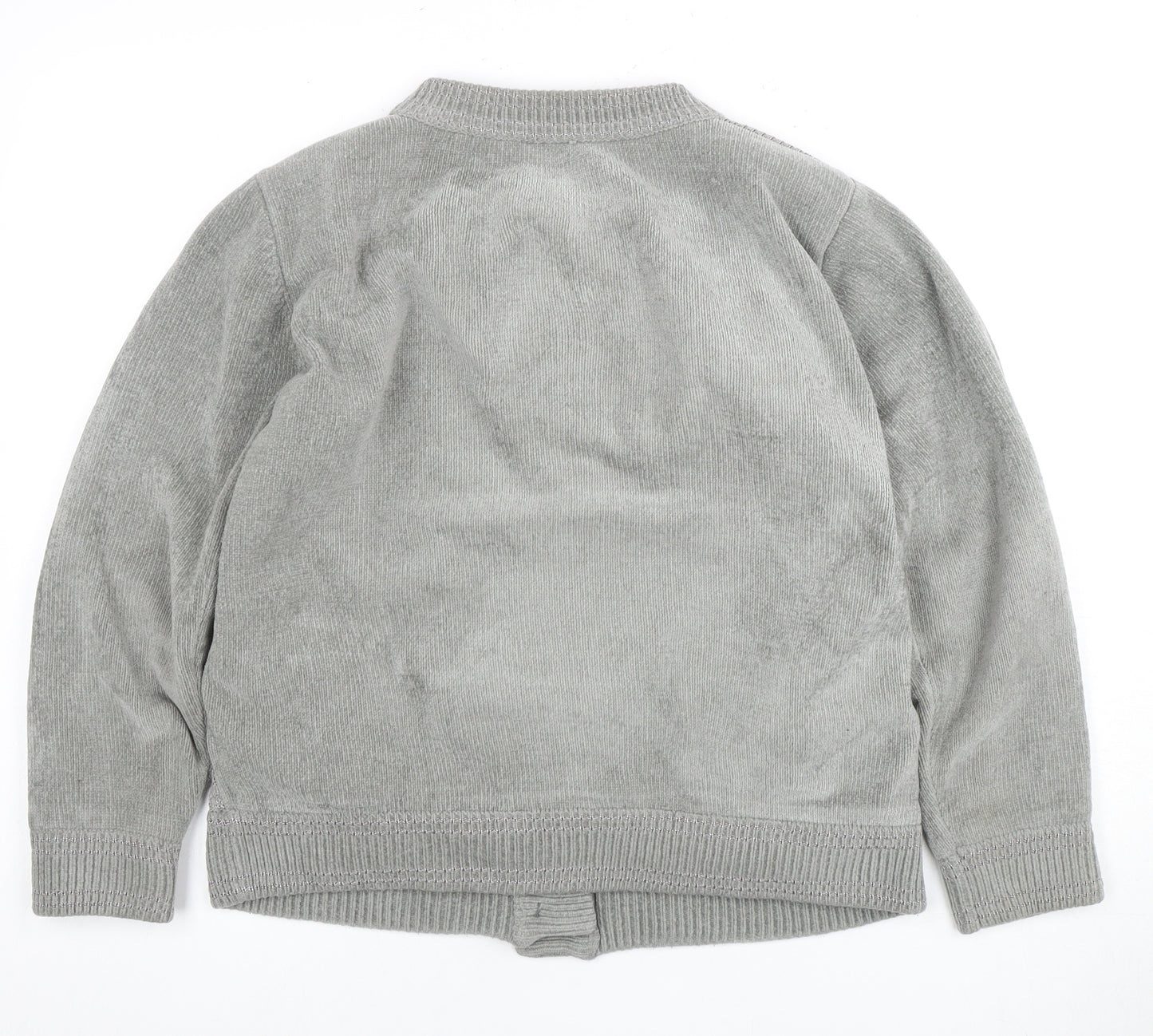 Reflect Women's Grey Cable-Knit Cardigan, Size L