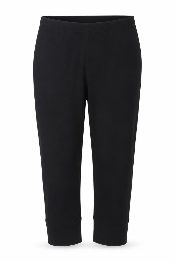 Front view of Trespass unisex black trousers l polyester