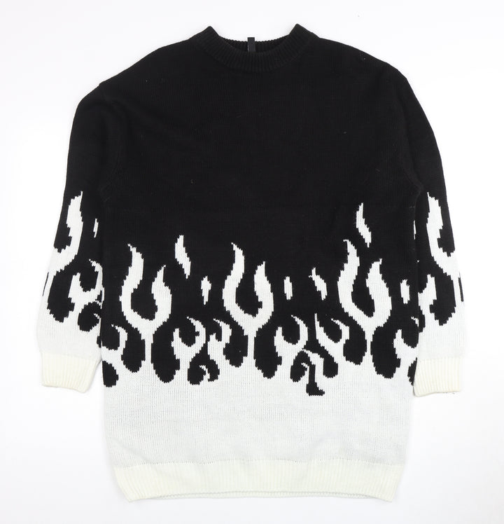 H&M Divided Women's Black Pullover Jumper Size 12