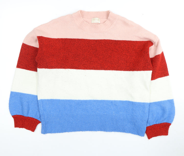 Lauren Women's Multicoloured Striped Pullover Jumper S