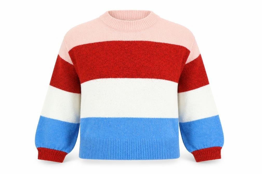 Front view of Lauren Women's Multicoloured Striped jumper S