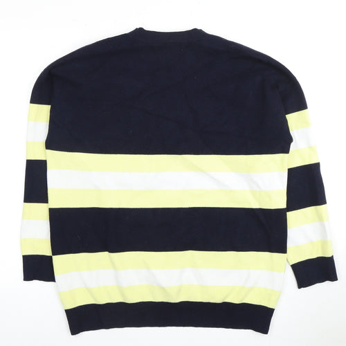 MNG Women's Striped Pullover Jumper Multicoloured Size 14