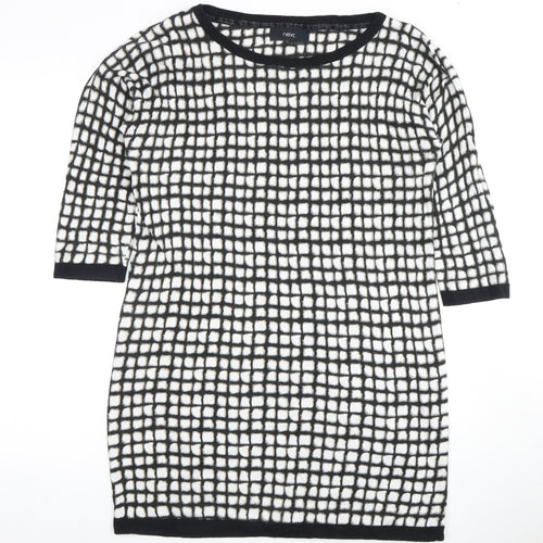 Next Women's Black Geometric Dress, Size 16