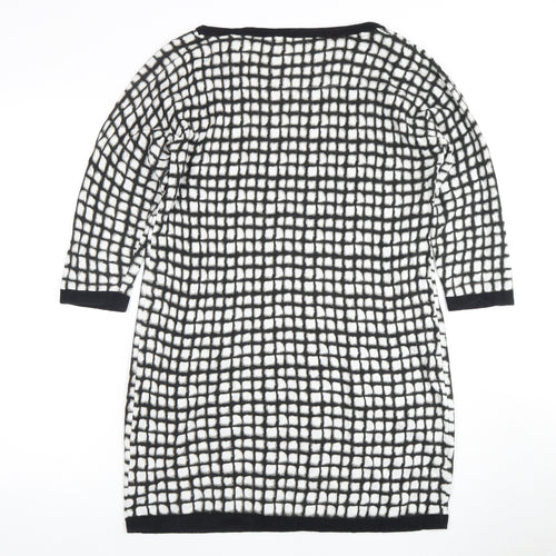 Next Women's Black Geometric Dress, Size 16
