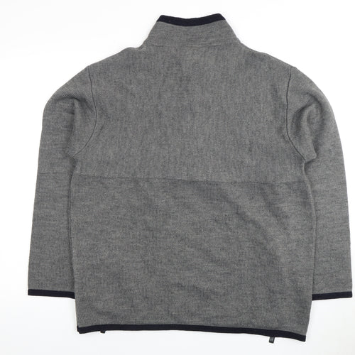Firetrap Men's Grey Full Zip Jumper, Size L
